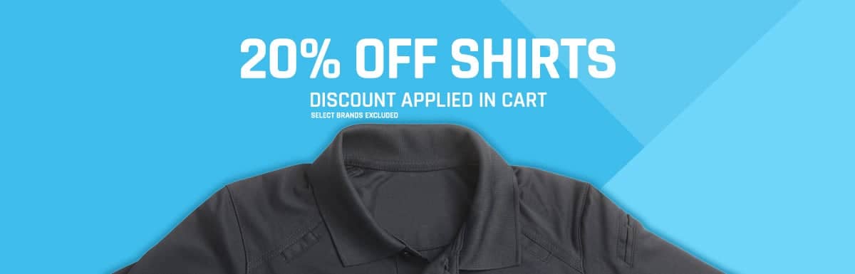 20% Off Shirts