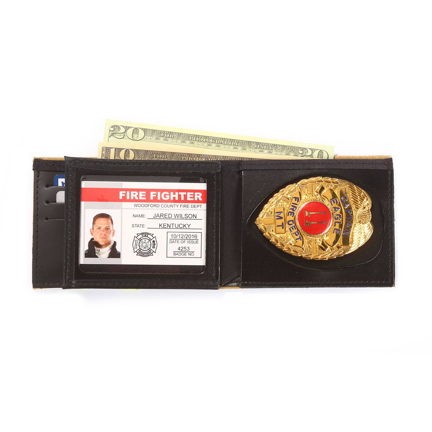 Perfect Fit Firefighter Recessed Badge Wallet