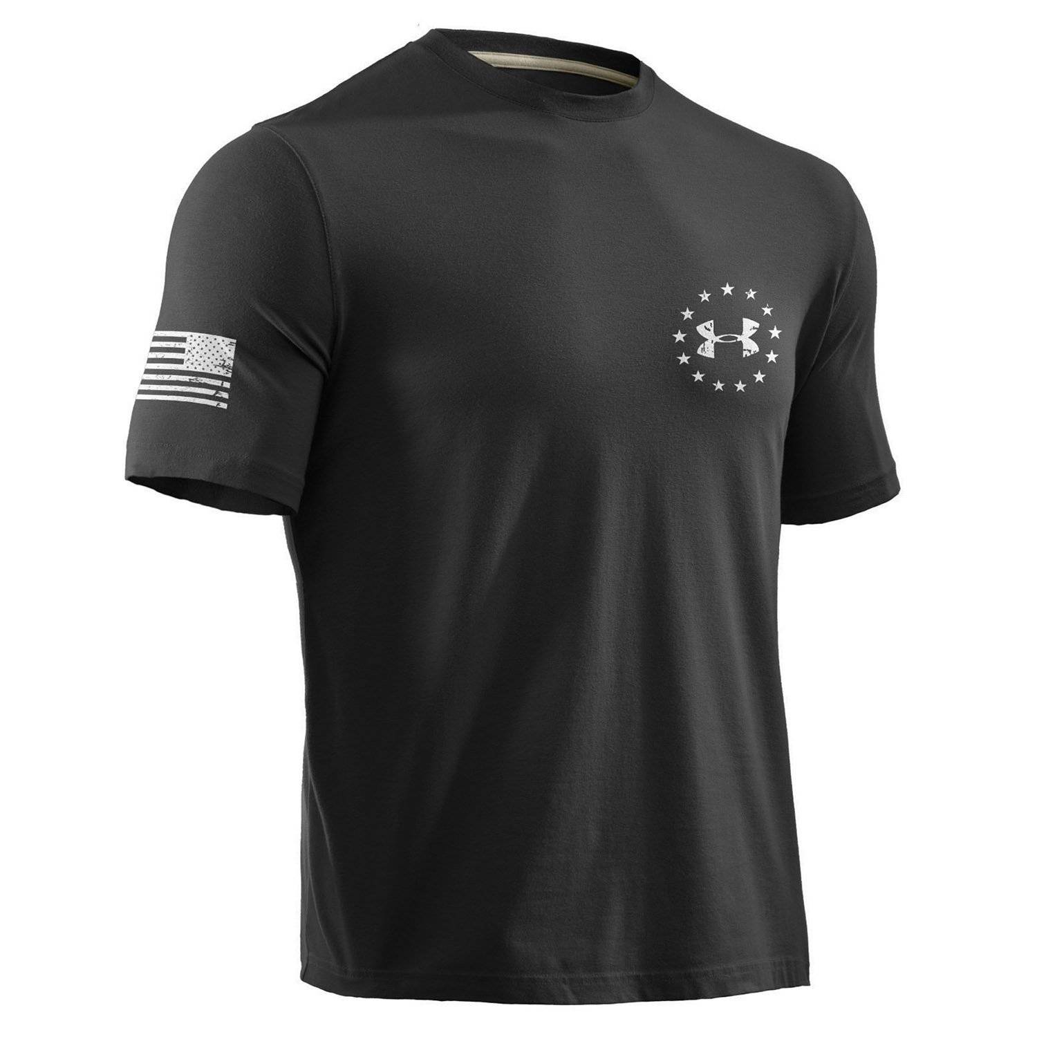 under armour american flag golf shirt