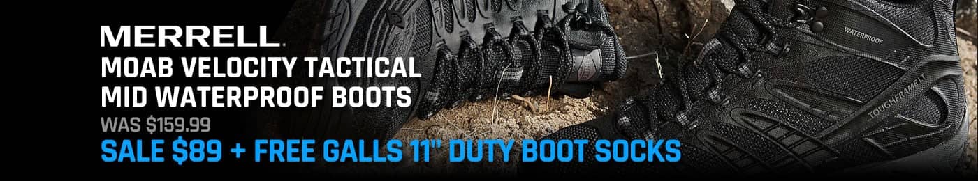 Merrell Tactical Moab Velocity Tactical Mid Waterproof Boots