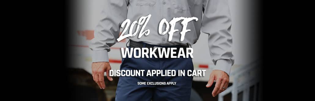20% Off Select Workwear
