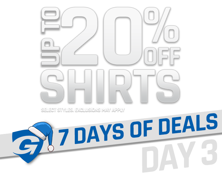 Day 3 - 20% Off Shirts - 7 Days of Deals