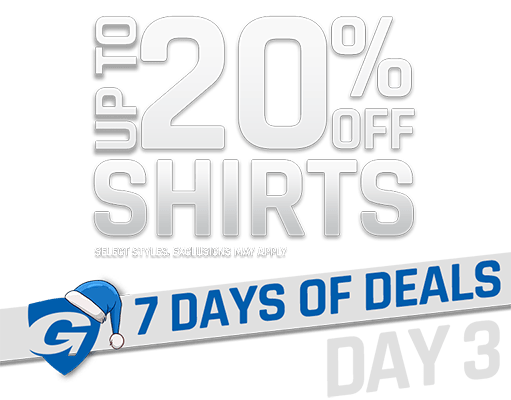 Day 3 - 20% Off Shirts - 7 Days of Deals