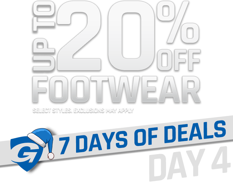 Day 4 - Up To 20% Off Footwear - 7 Days of Deals