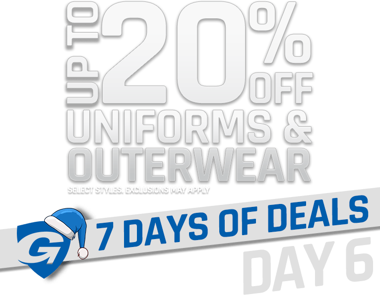 Day 6 - Up To 20% Off Uniforms and Outerwear - 7 Days of Deals