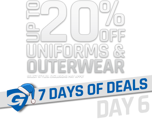 Day 6 - Up To 20% Off Uniforms and Outerwear - 7 Days of Deals