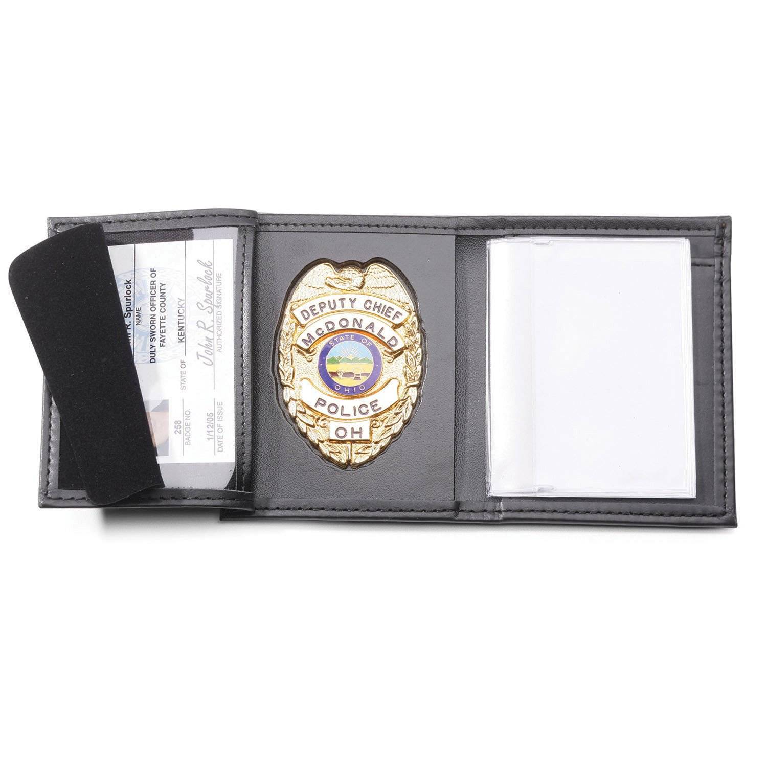Perfect Fit Recessed Badge Wallet w/Card Slots & ID Window