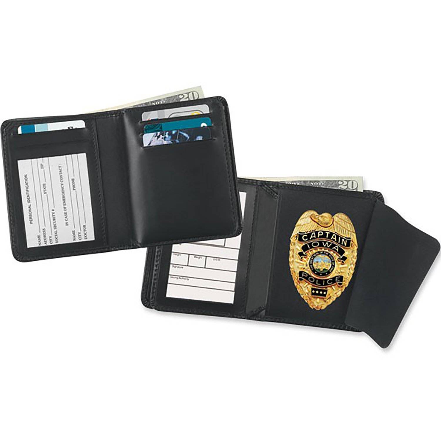 Strong Leather Universal Magnetic Badge and ID Holder - 20% Off