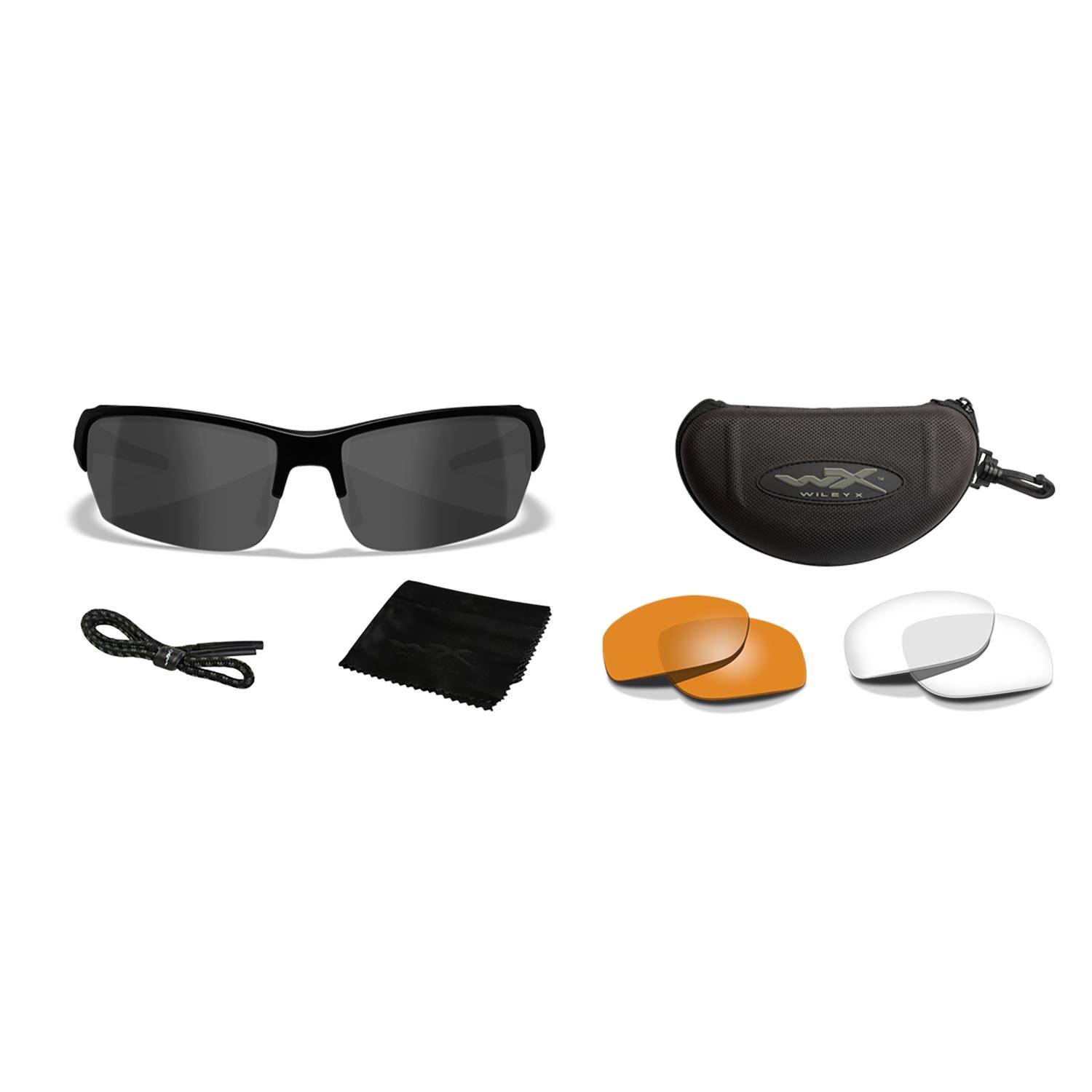 Wiley X VALOR Shatterproof Sunglasses 3 Lens Kit - EOD Gear