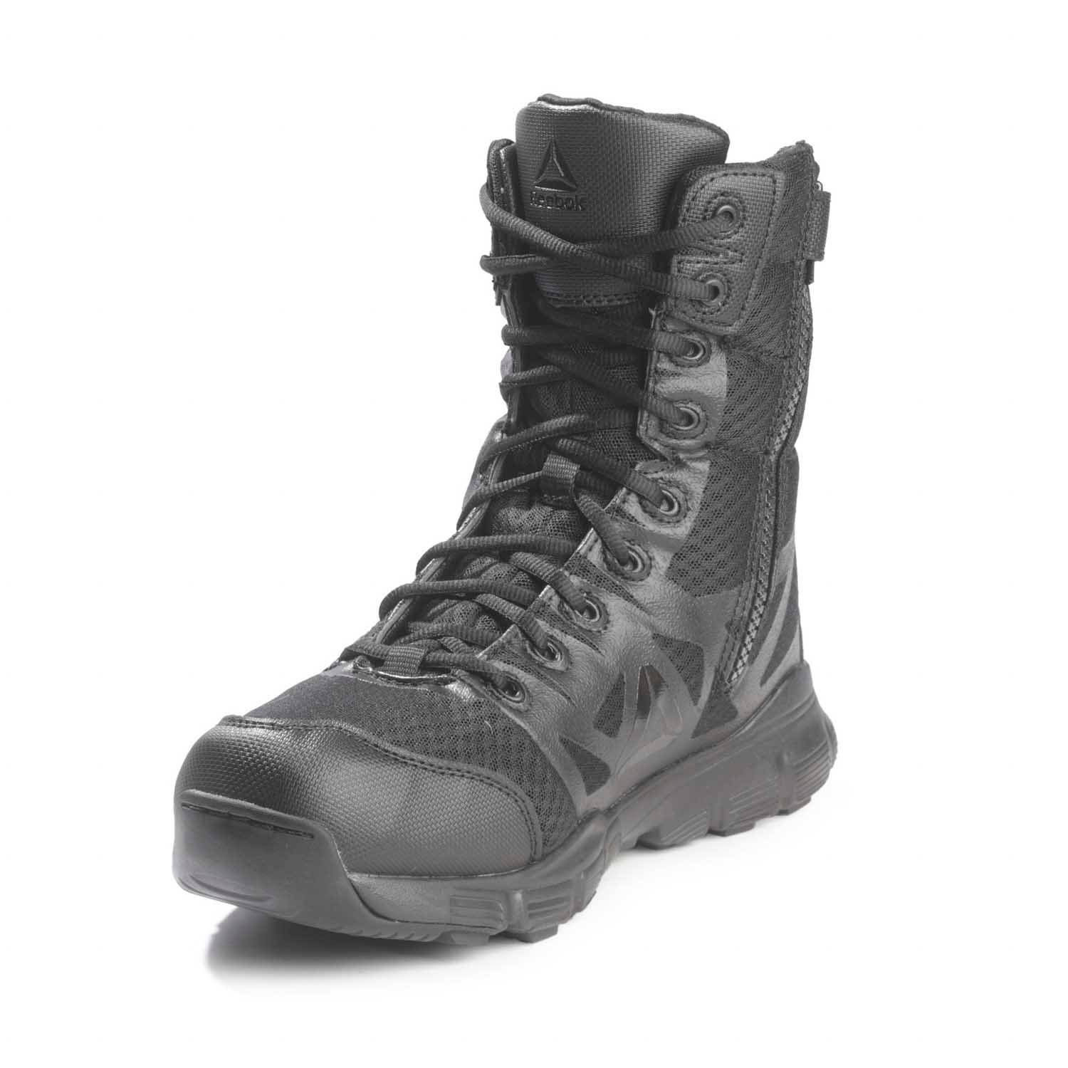 reebok men's dauntless 8 tactical boots with side zip