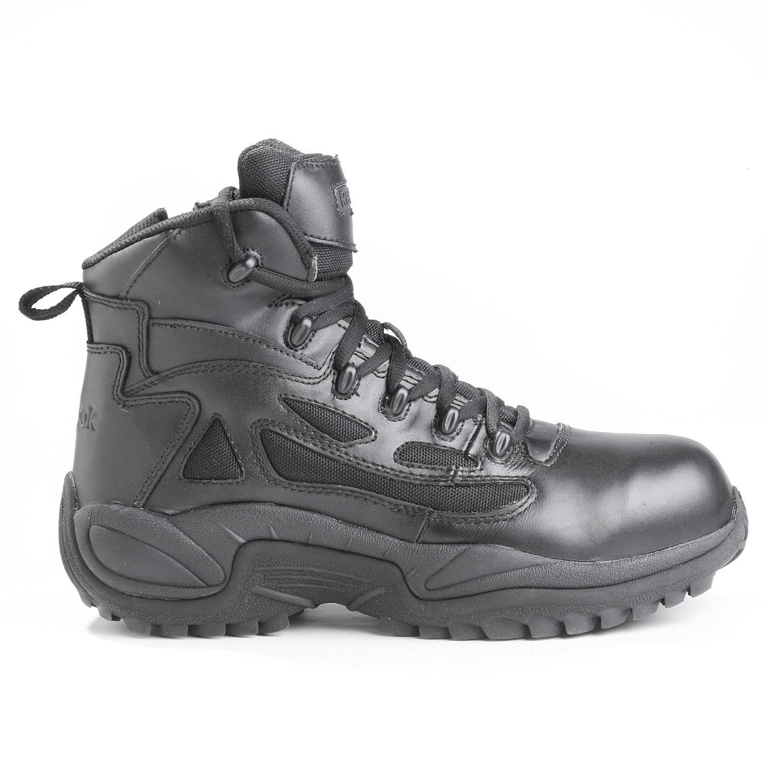 reebok 6 rapid response waterproof side zip tactical boots