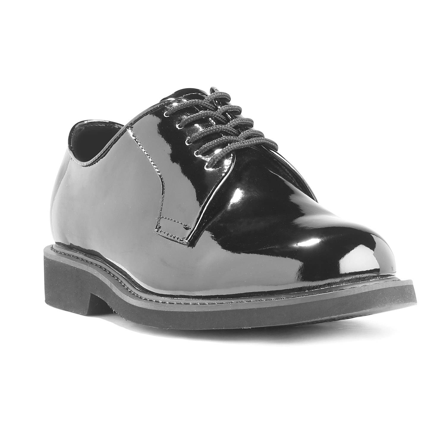 high gloss uniform shoes