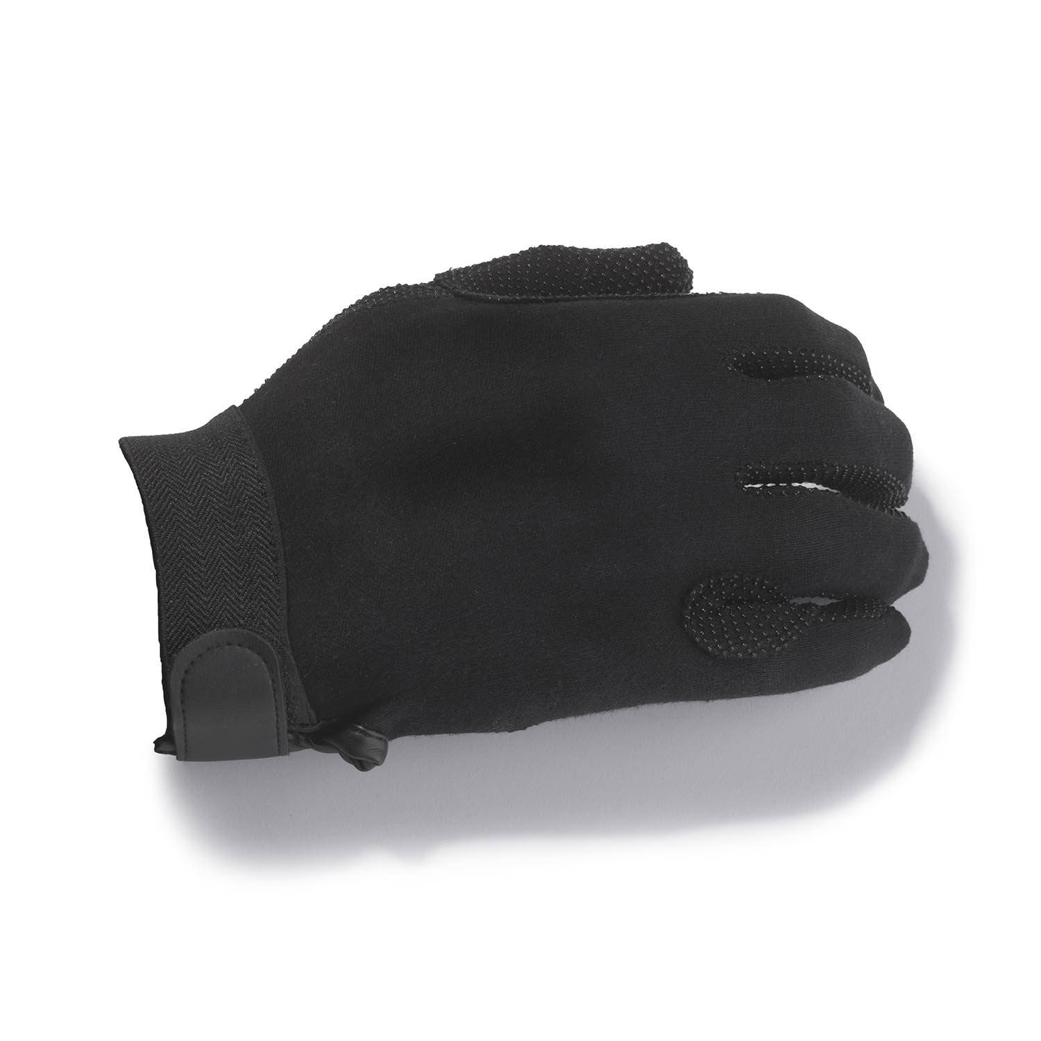 George Glove Black Cotton Sure-Grip Velco Strap Parade Glo