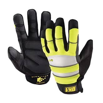 occunomix waterproof winter hi vis gloves