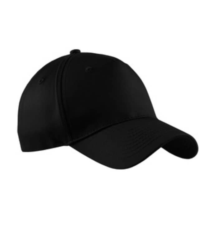 solid black ball cap