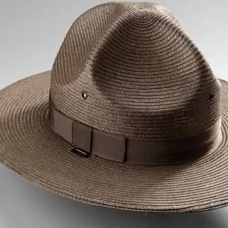 Galls Straw Triple Brim Campaign Hat