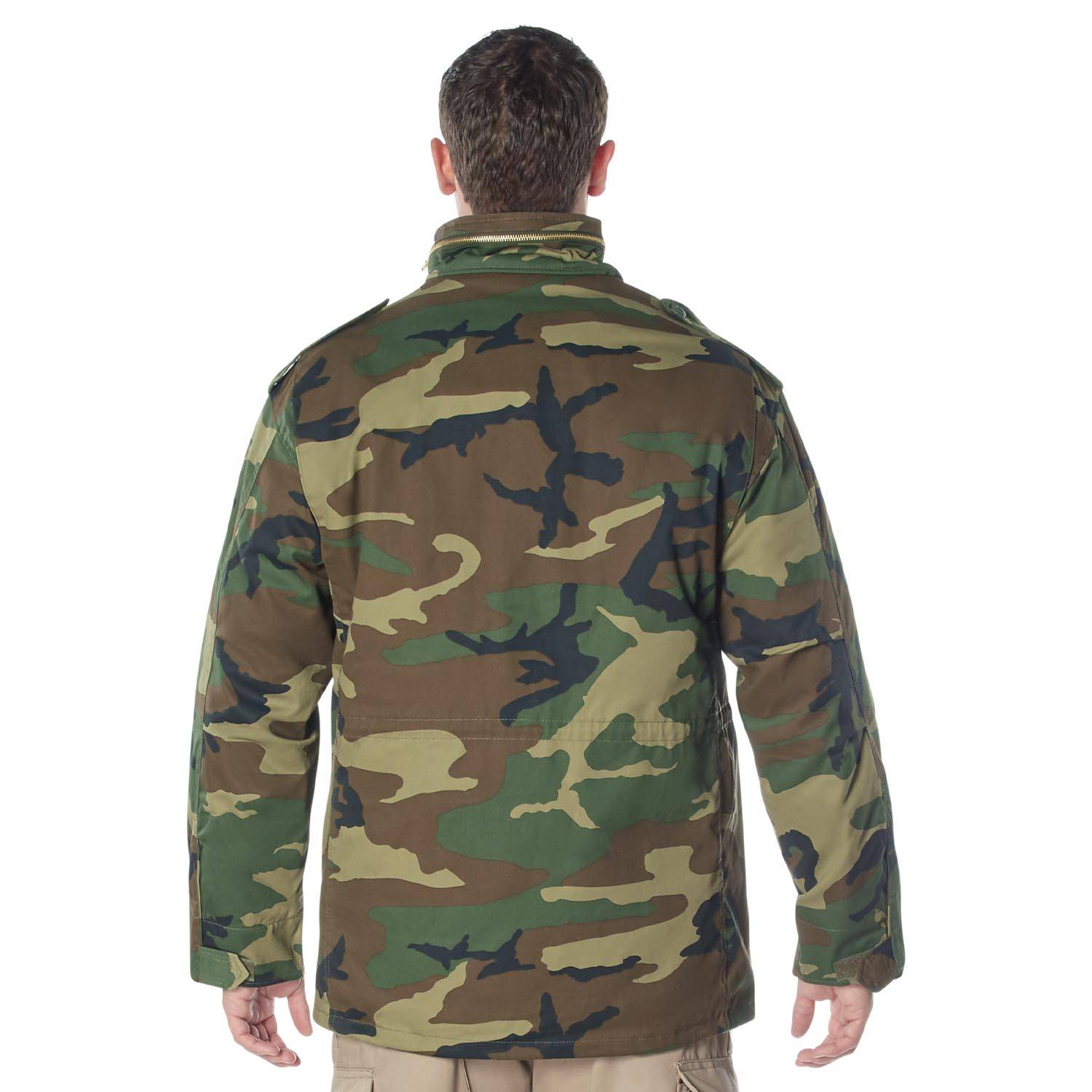 84’ Military Woodland Camo Field store Jacket