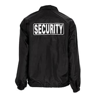 security guard windbreakers