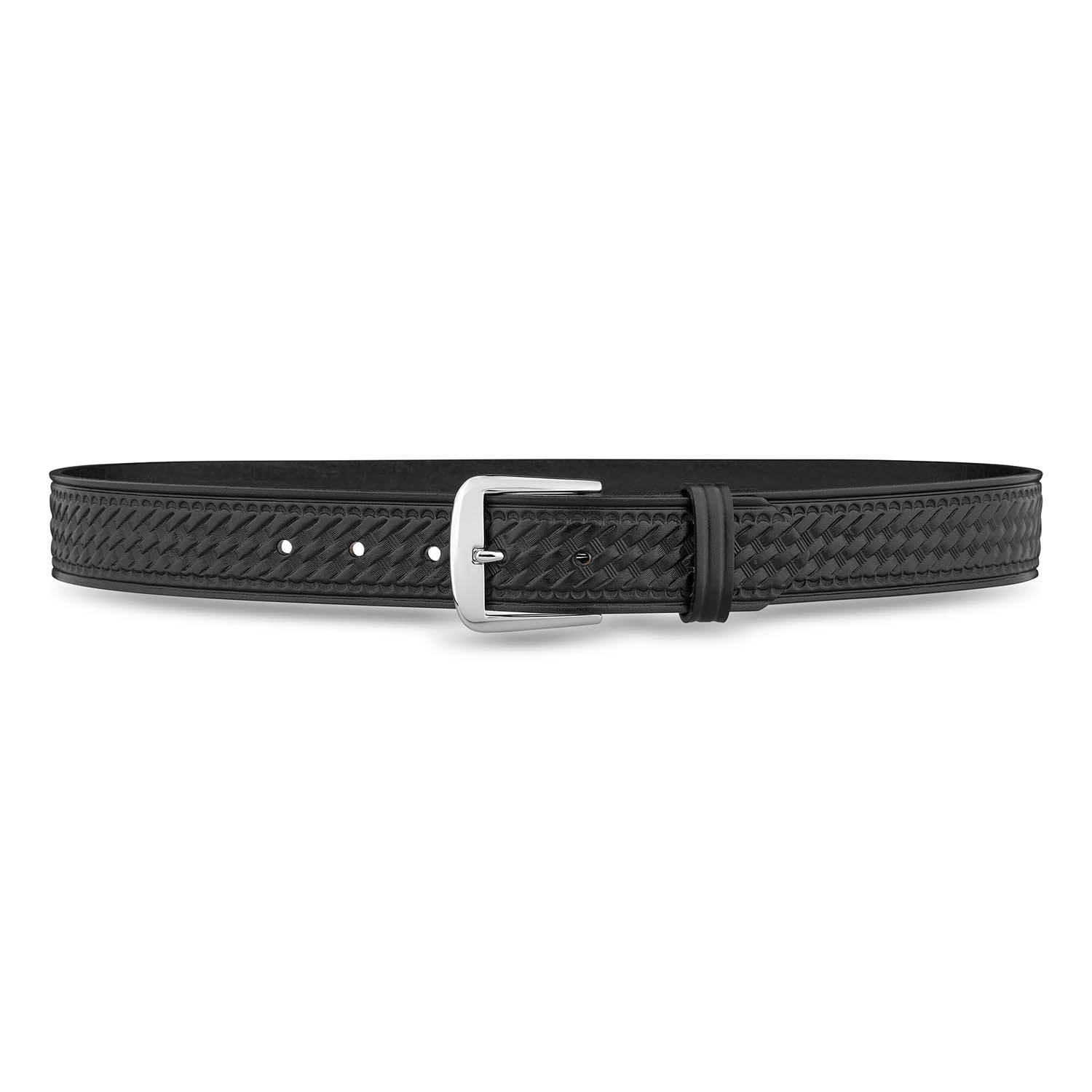 Bke Double Cross Leather Belt - Black 36, Men's