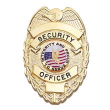 Rothco Security Enforcement Officer Badge, Gold, 3.125 x 2.25