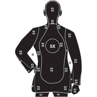 police silhouette targets