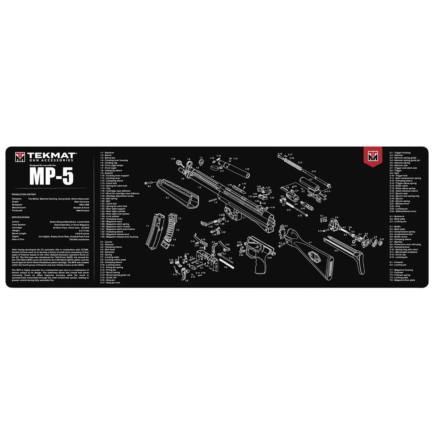 TekMat Heckler & Koch MP5 Gun Cleaning Mat 36"
