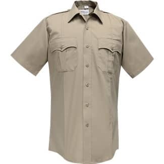Flying Cross Men's Polyester Cotton Short Sleeve Shirt.