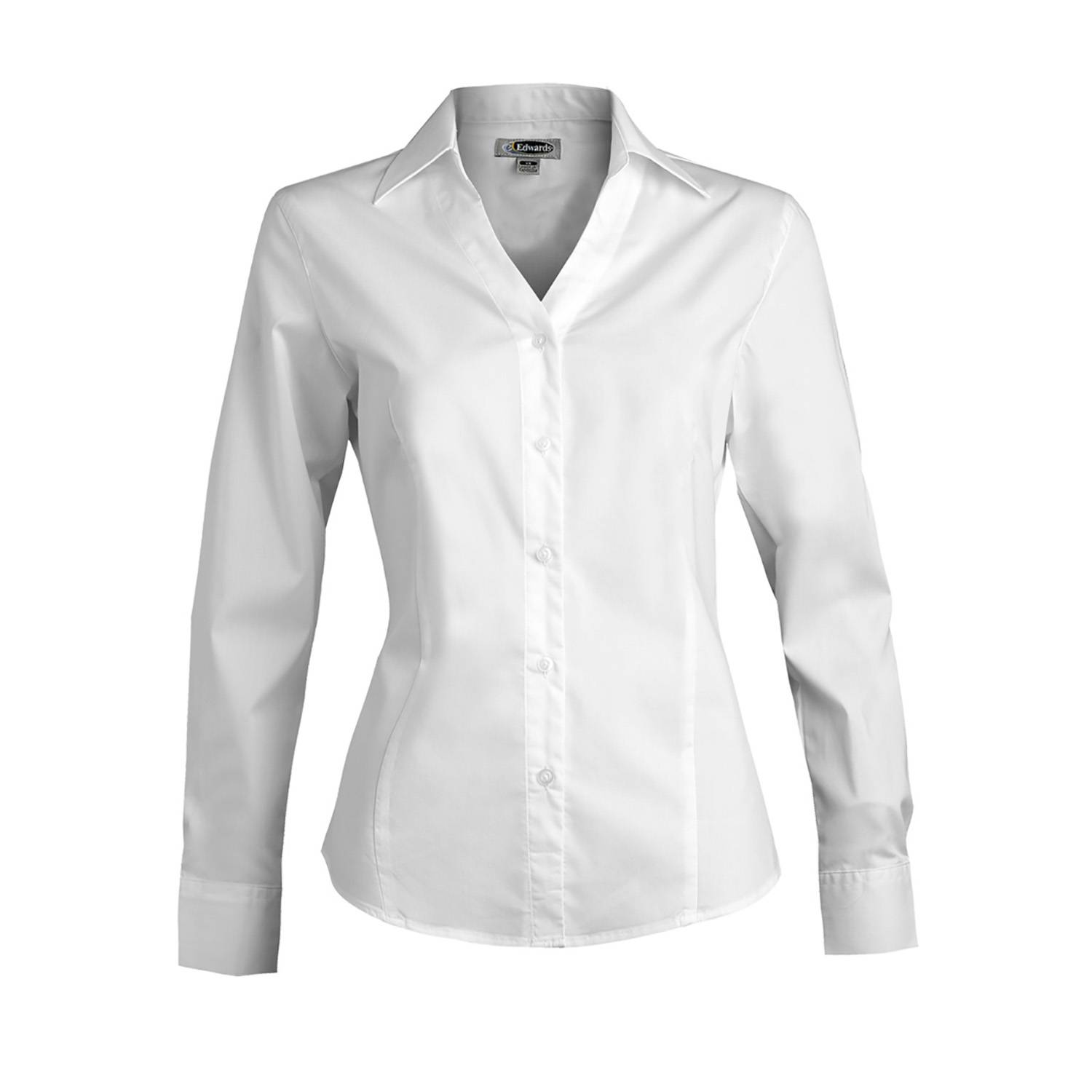 Edwards Ladies Tailored V-Neck Stretch Blouse