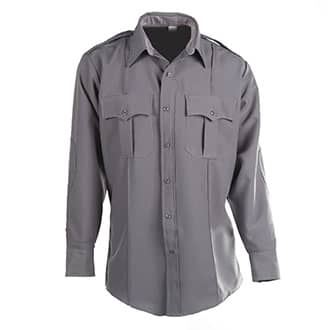 First Class 100% Polyester Long Sleeve Zippered Uniform Shirt