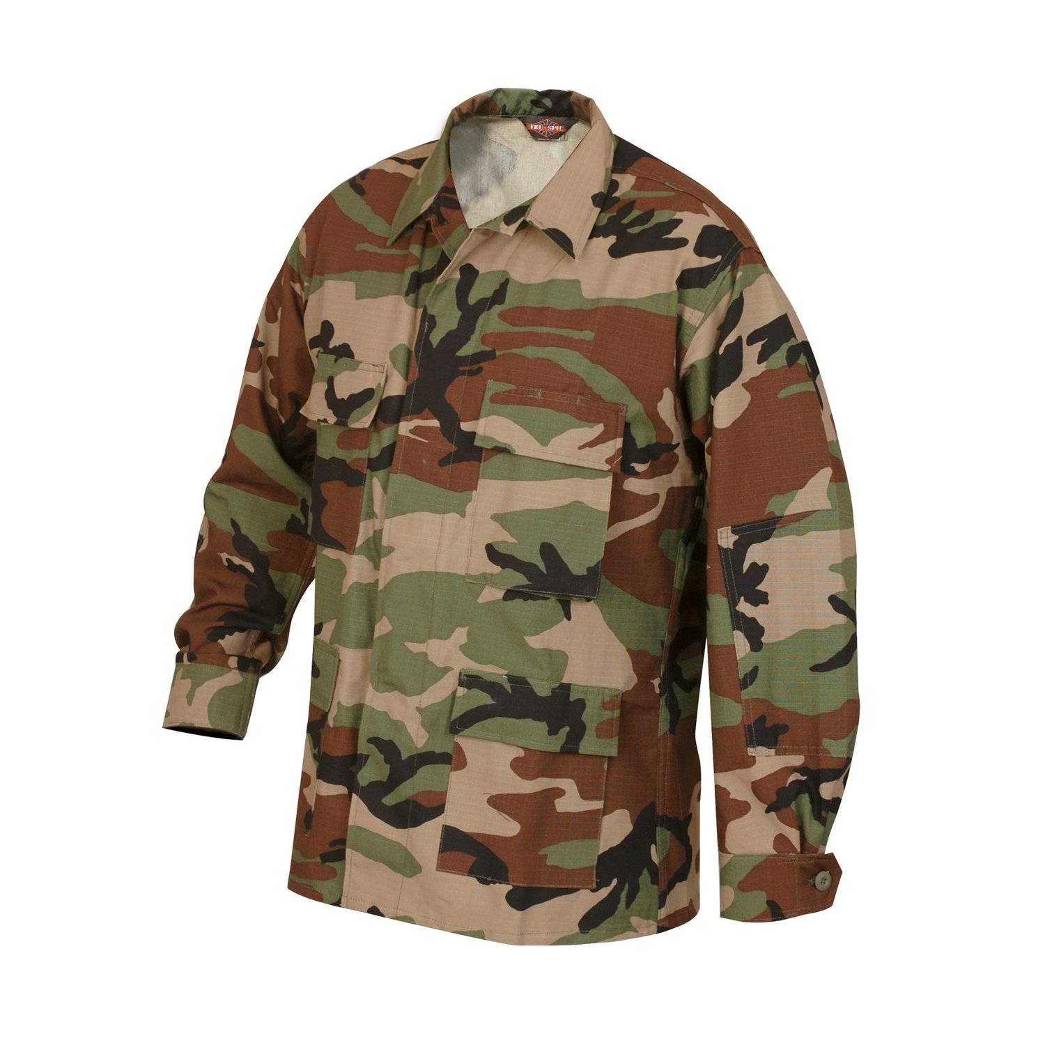 Tru-Spec Four Pocket Cotton Ripstop Long Sleeve BDU Shirt.