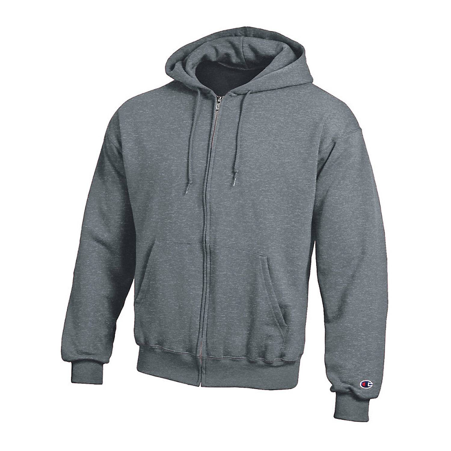 champion men's eco fleece full zip hoodie