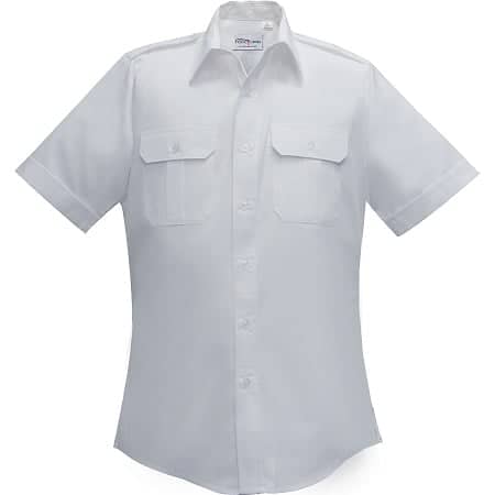 Premier Womens/Ladies Long Sleeve Pilot Shirt (4 US) (White) at   Women's Clothing store