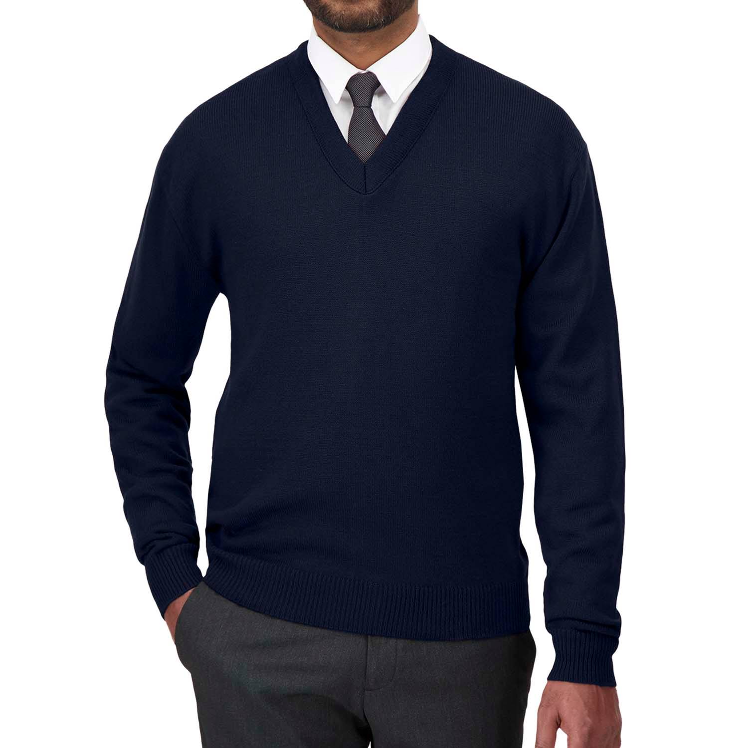 COBMEX V-Neck Long Sleeve Pullover