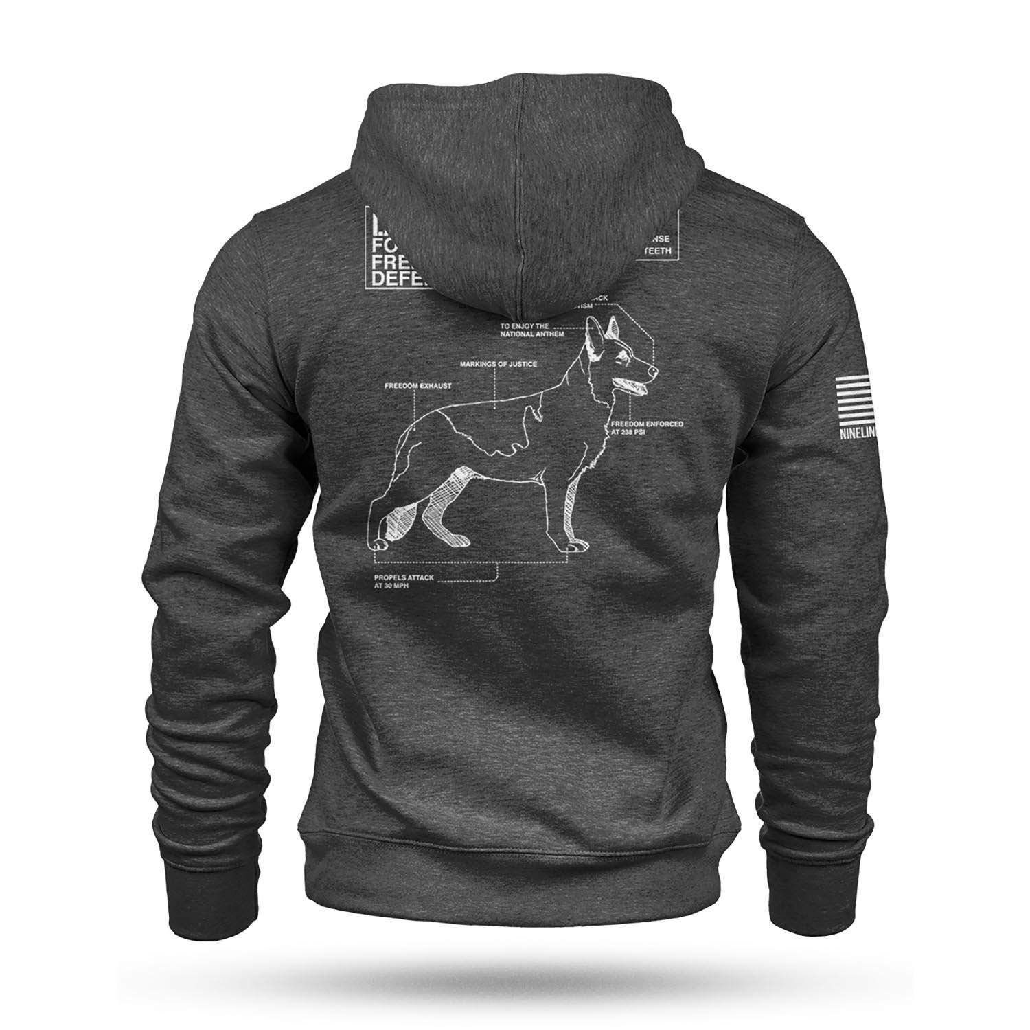 Nine Line Land Shark K9 Hoodie