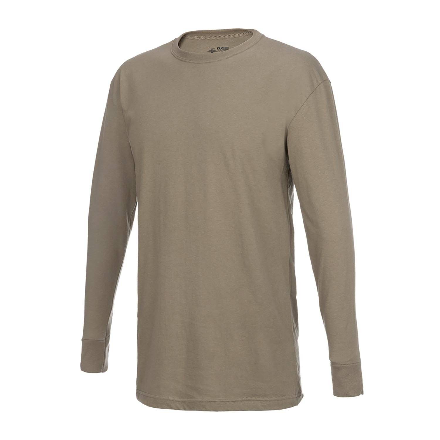 DUKE 50/50 POLYESTER/COTTON LONG SLEEVE MILITARY T-SHIRT