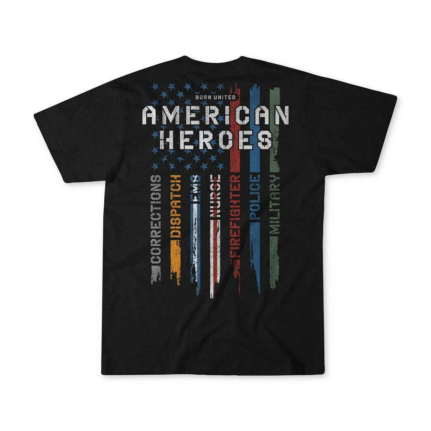 Born United American Heroes T-Shirt