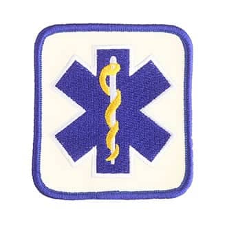 Hero's Pride Star of Life Rectangle Reflective Patch