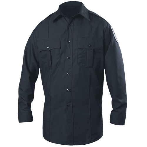 Blauer Long Sleeve Zippered Polyester Shirt