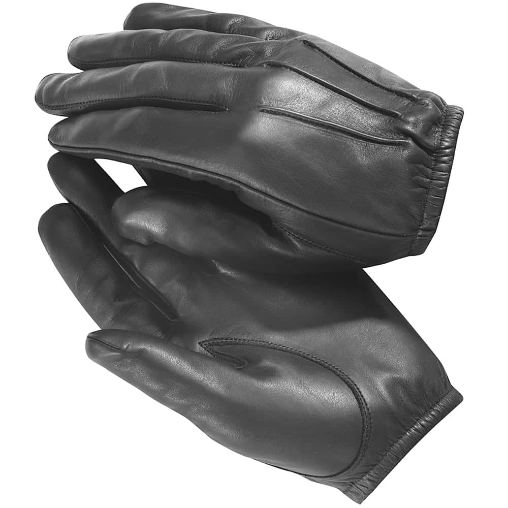 Men's Real Leather Goat Skin Military shrink Wrist Police Tactical Short  Gloves