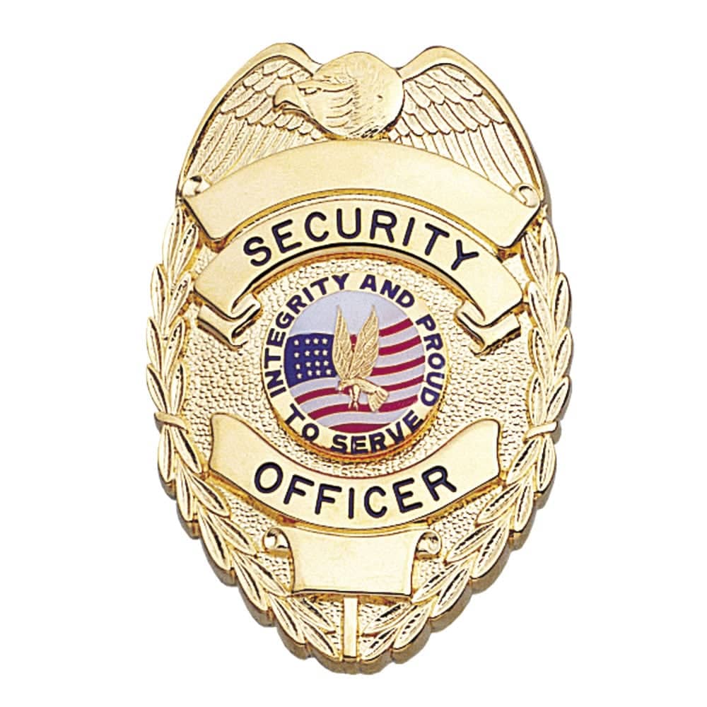 LawPro Security Officer Shield with Star Badge.